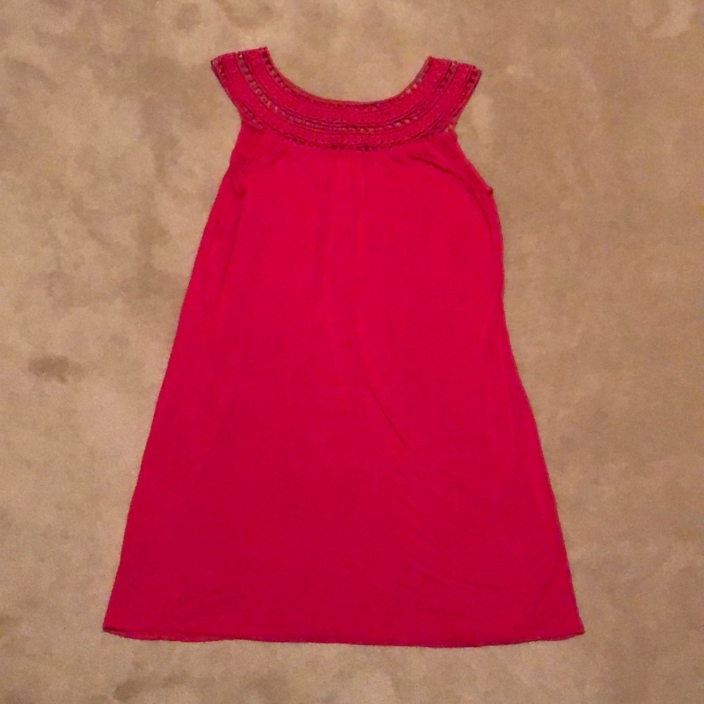 Kenneth Cole Reaction Hot pink swim cover up dress